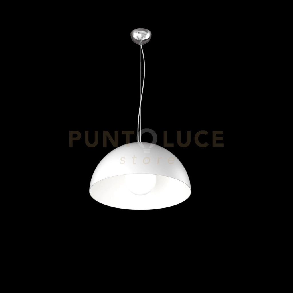 CUP SOSPENSIONE D.35 CM. 1 LUCE BIANCO 1144-S35-BI