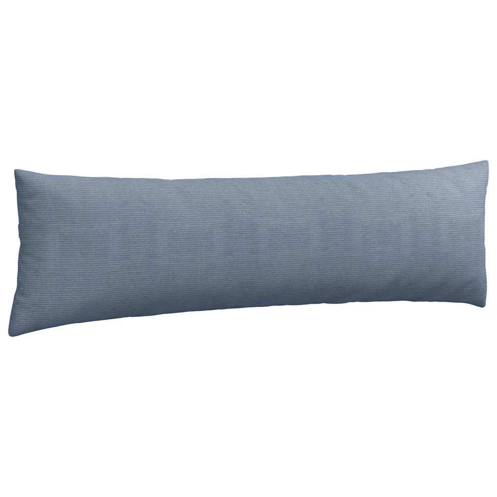 Cuscini da Divano 2 pz-Set di 2 Cuscini per Sofa Blu 145 x 40 cm Tessuto in Cords 505397