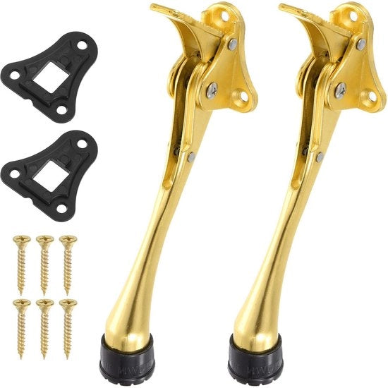 Stopper per Porta Adattabile - Altezza Regolabile - Buffer per Porta - Stopper per Porta Interno - Stopper per Porta con Ritardo - 2 Pezzi