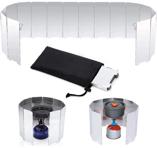 Parasole Opvougbile in Alluminio - Portatile per Campeggio e Picnic