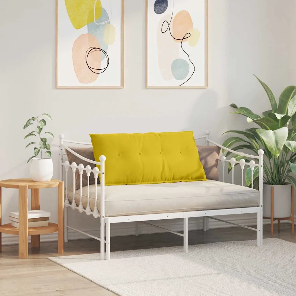 Cuscino per Schiena | Cuscino dorsale Giallo 100 x 50 cm Tessuto in Cords