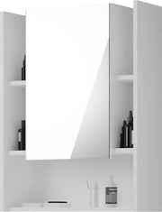 Specchio per Bagno in Legno Bianco - 60 x 77 x 17 cm