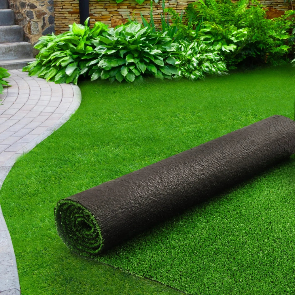 IDMarket - Erba artificiale 1x10 M spessore 7 mm per giardino e balcone