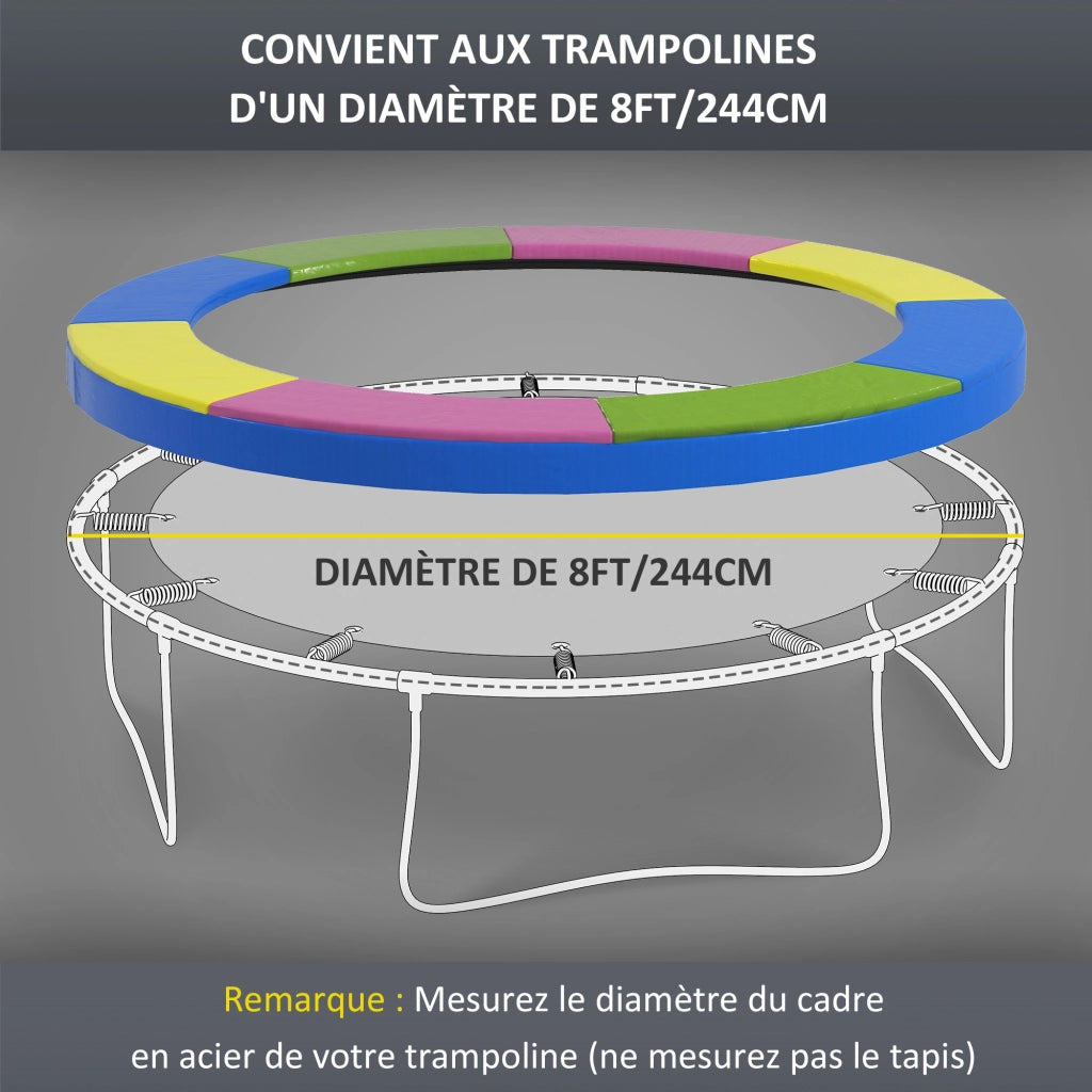 Cuscino Protettivo per Trampolino 305cm ¨C Zephmum ¨C Multicolore