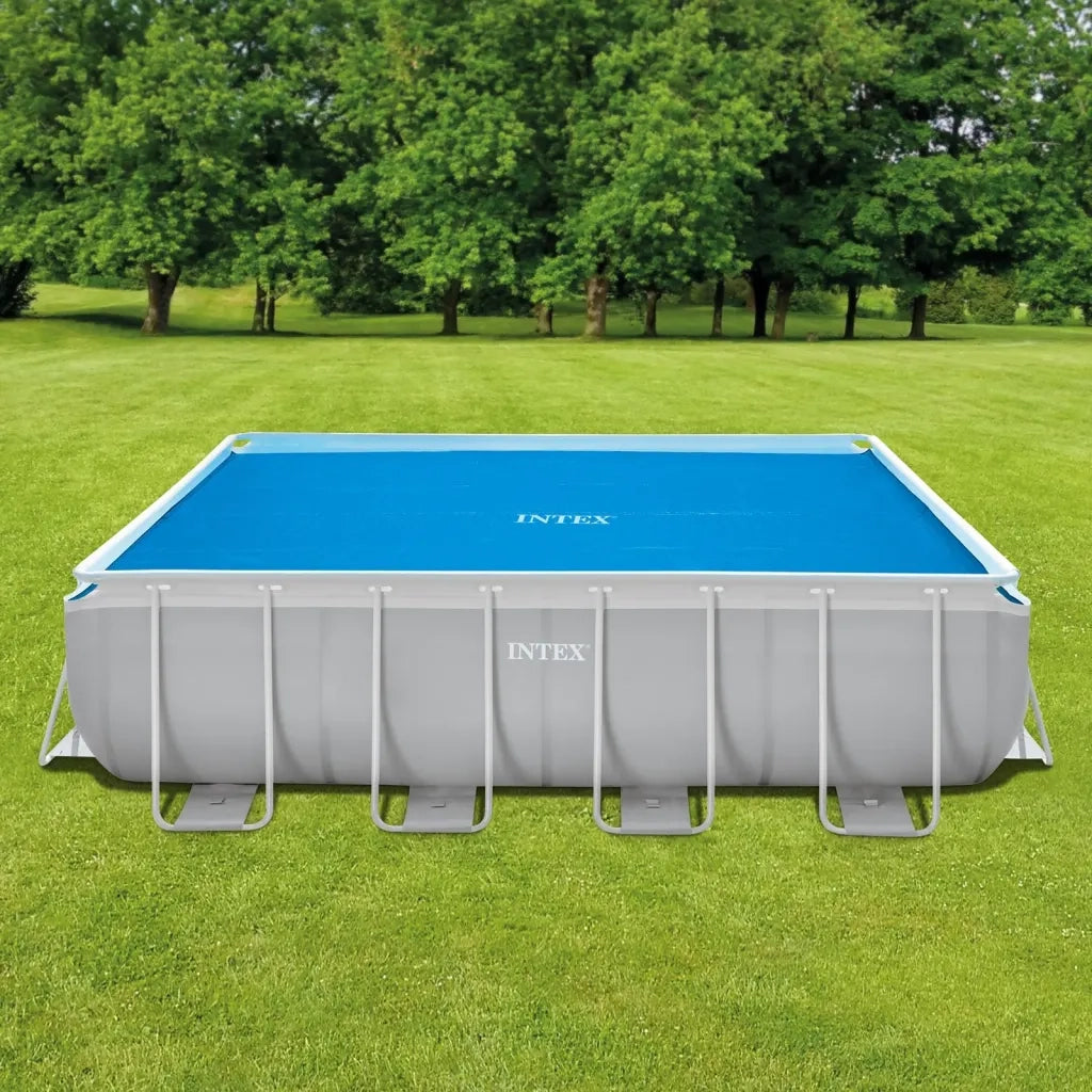 INTEX Copertura Solare per Piscina Blu 378x186 cm in Polietilene 93304