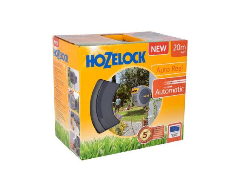 Rullo avvolgitubo da Giardino automatico Hozelock Auto Reel con tubo 20 mt