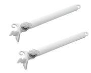 Coppia Bracci Tenda Da Sole in Alluminio Bianco 80cm Staffa Compresa