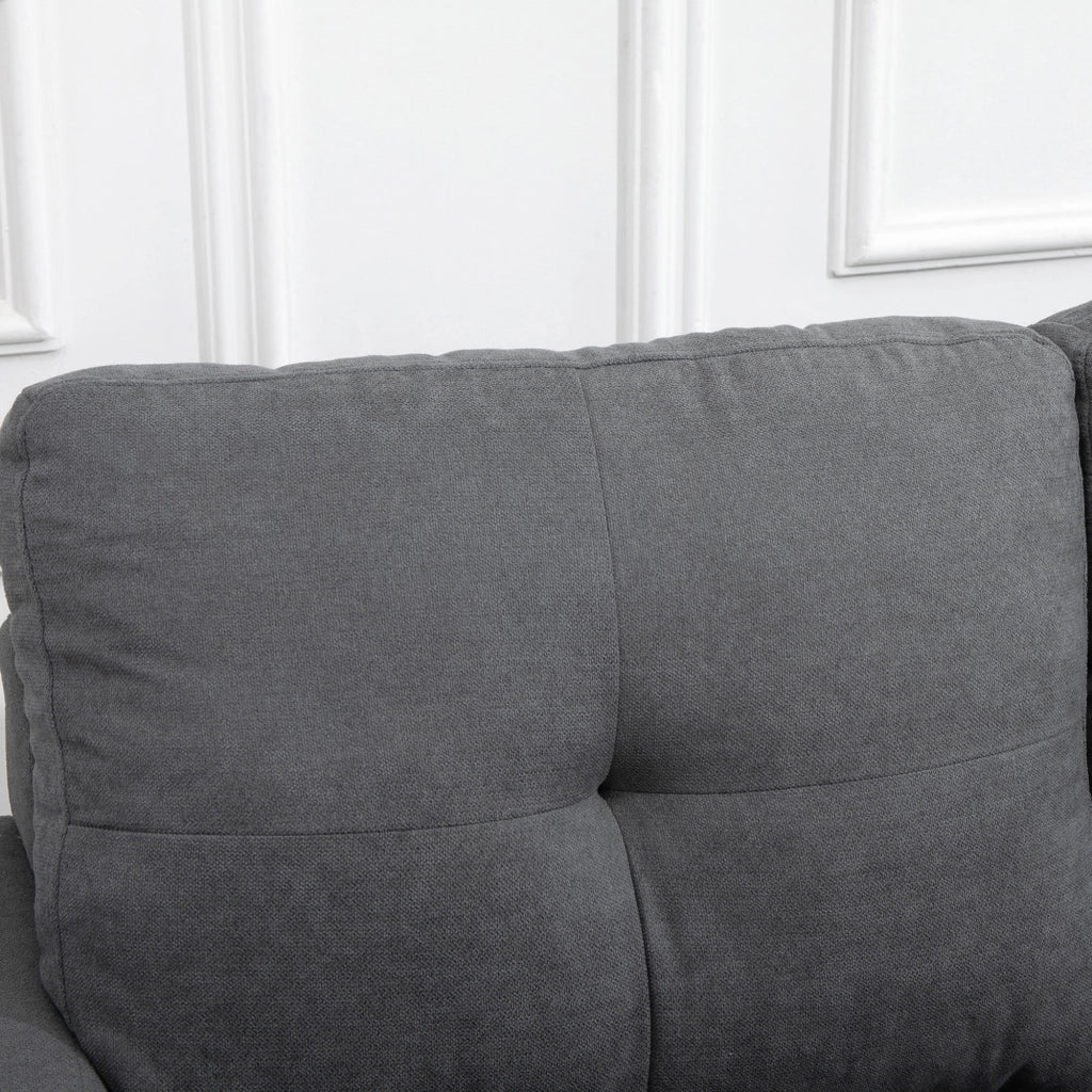 Divano angolare in tessuto ¨C Minimal ¨C grigio