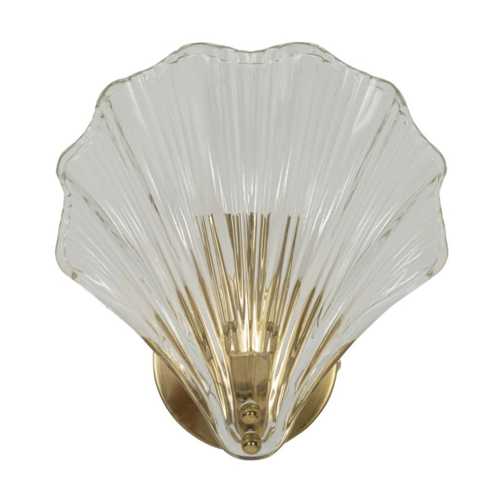 Lampada a Parete Conchiglia, Oro, Metallo, 20x14x22 cm