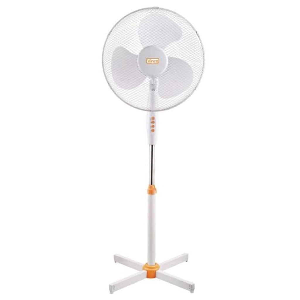 VINCO Ventilatore a Piantana 45W Con 3 Pale Regolabile In Altezza- Oscillazione Automatica