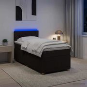Letto box spring con materasso Marrone Scuro 90 x 190 cm 3452830