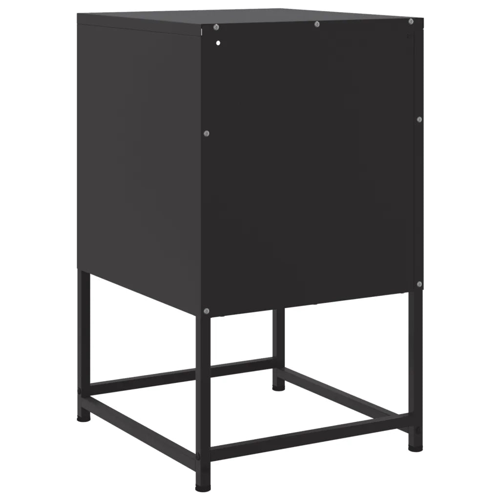 Comodini 2 pz Neri 36x39x60,5 cm in Acciaio 846555