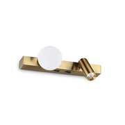 Applique Binomio Led 6W Luce Calda Ottone Dimmerabile Ideal Lux