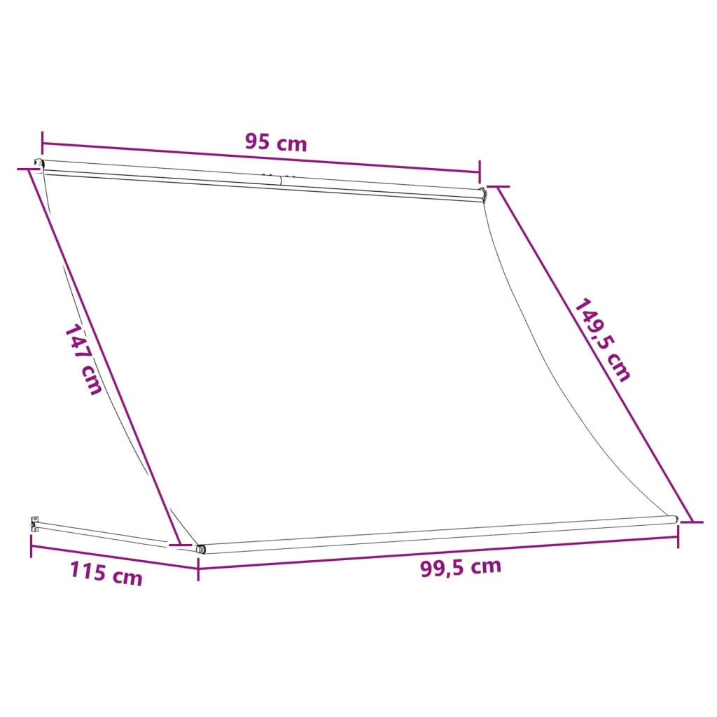Tenda da Sole Beige 100 x 150 cm 42037079