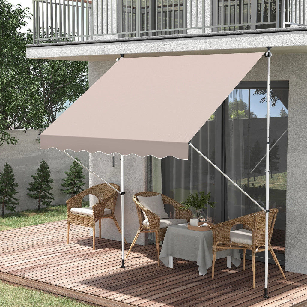 Toldo Retrattile Manuale ¨C Minimal ¨C Beige 200x150 cm