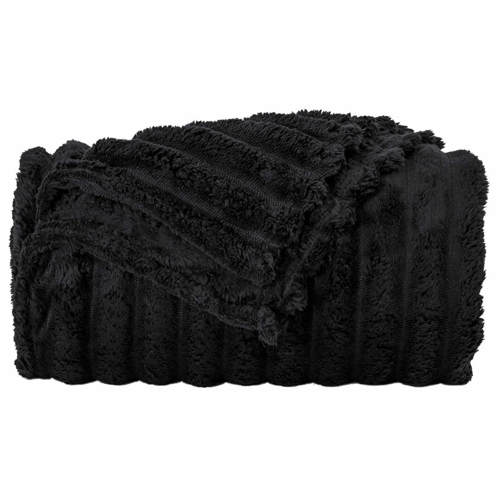 Coperta Nero 150 x 130 cm Panno