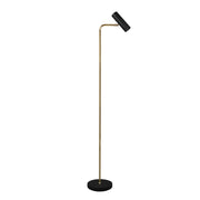 Lampada da terra Trio Marley oro/nero in metallo GU10 151cm