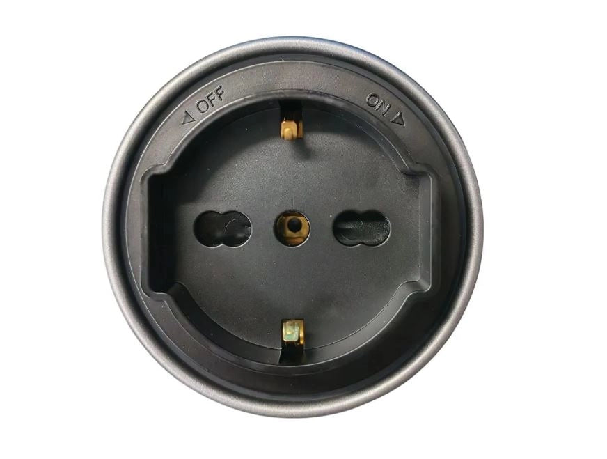 Presa Schuko Plug&Play Nera per Binario Elettirficato