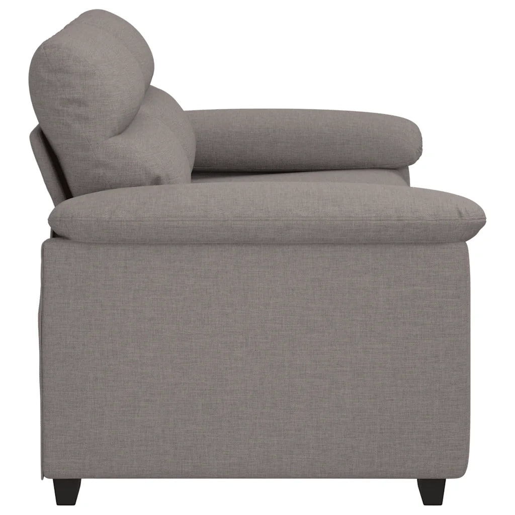 Divano a 2 Posti Tortora 160x81x84 cm in Tessuto 4105303