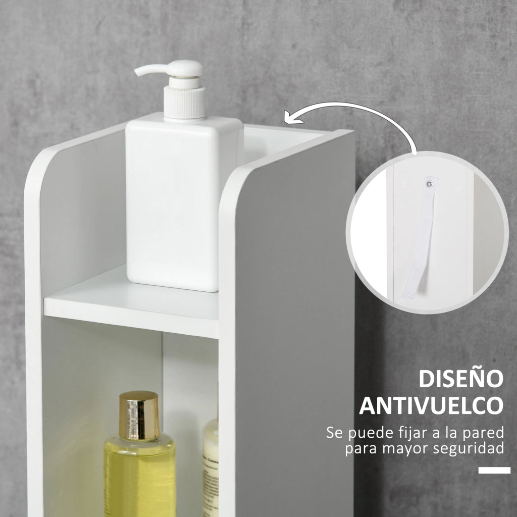 Colonna Bagno ¨C Minimal ¨C Bianco 15x17x120 cm