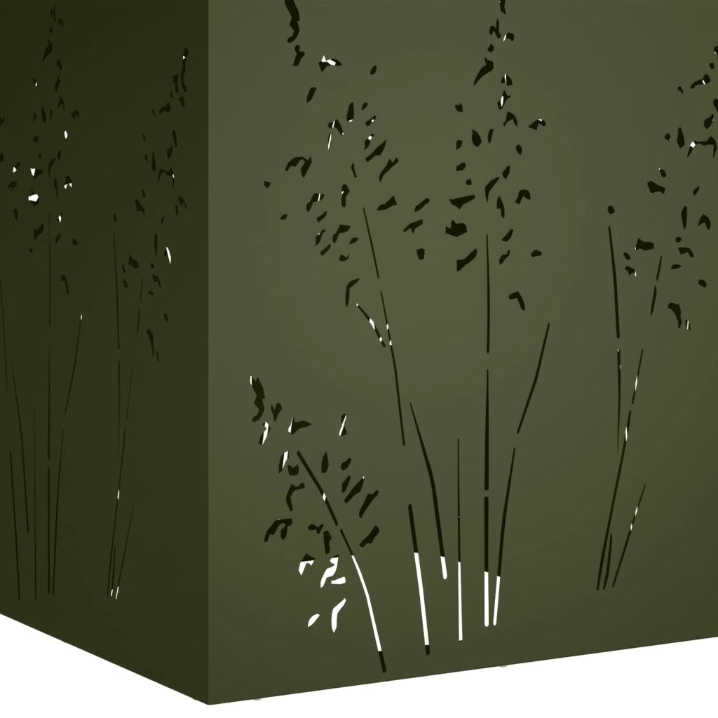 Vaso da giardino Verde Oliva 50 x 50 x 75 cm 8005770
