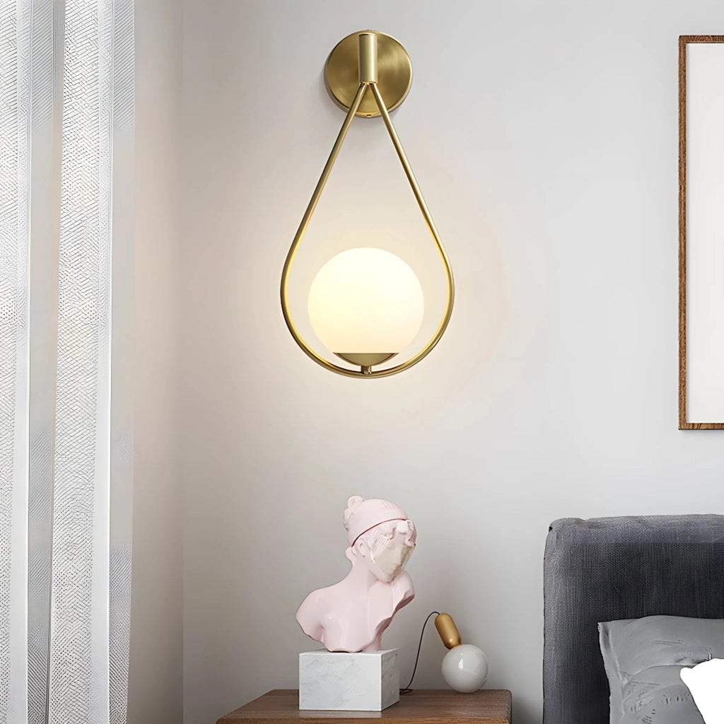 Lampada Da Parete G094-1w Gold White