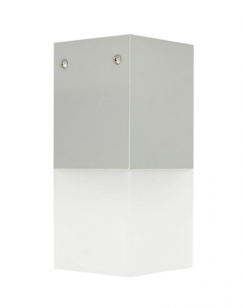 Plafoniera esterna SU-MA Cube CB-MAX E27 argento IP44