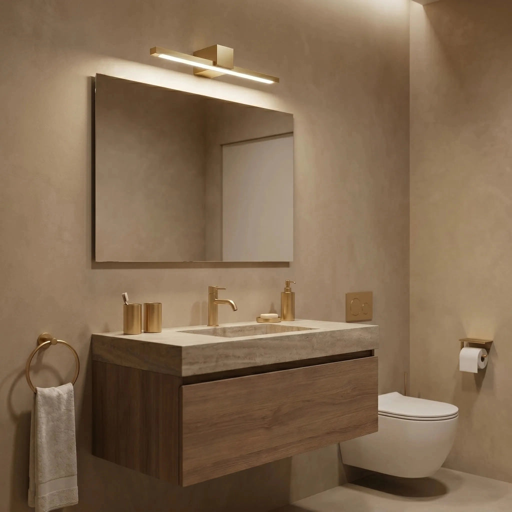 Applique Da Bagno Led Swe043-1w 40cm Gold