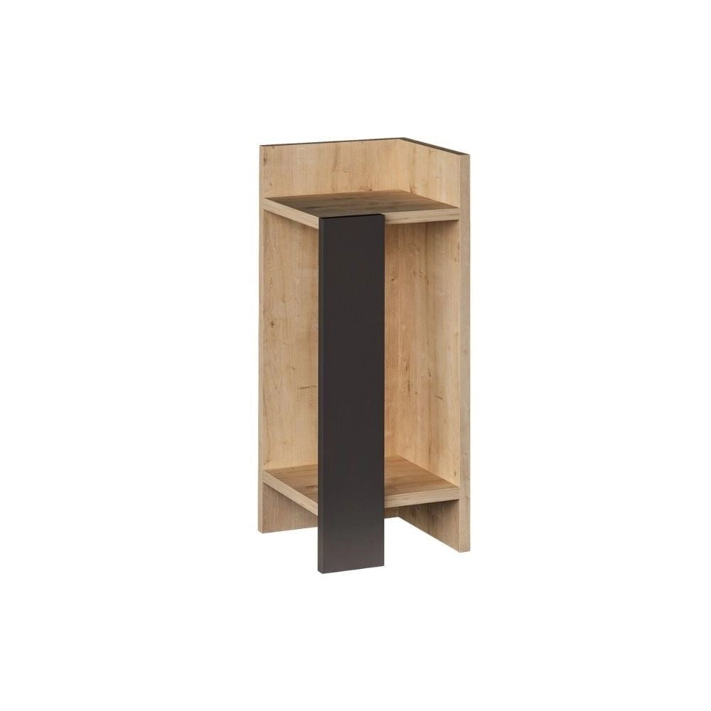 Comodino Destro 25x60x25 cm in MDF Elos Rovere