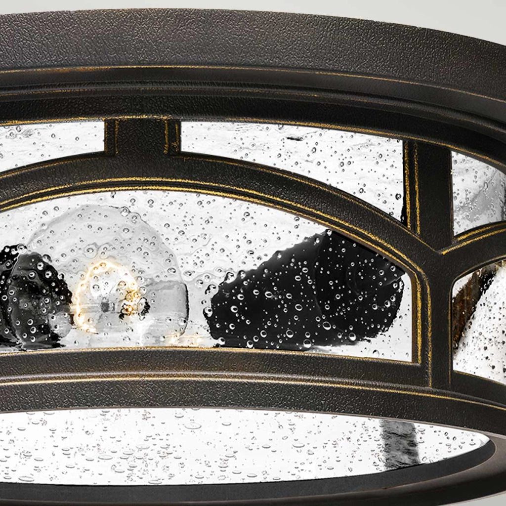 Plafoniera esterna Quoizel Marblehead bronzo E27 2x60W IP44