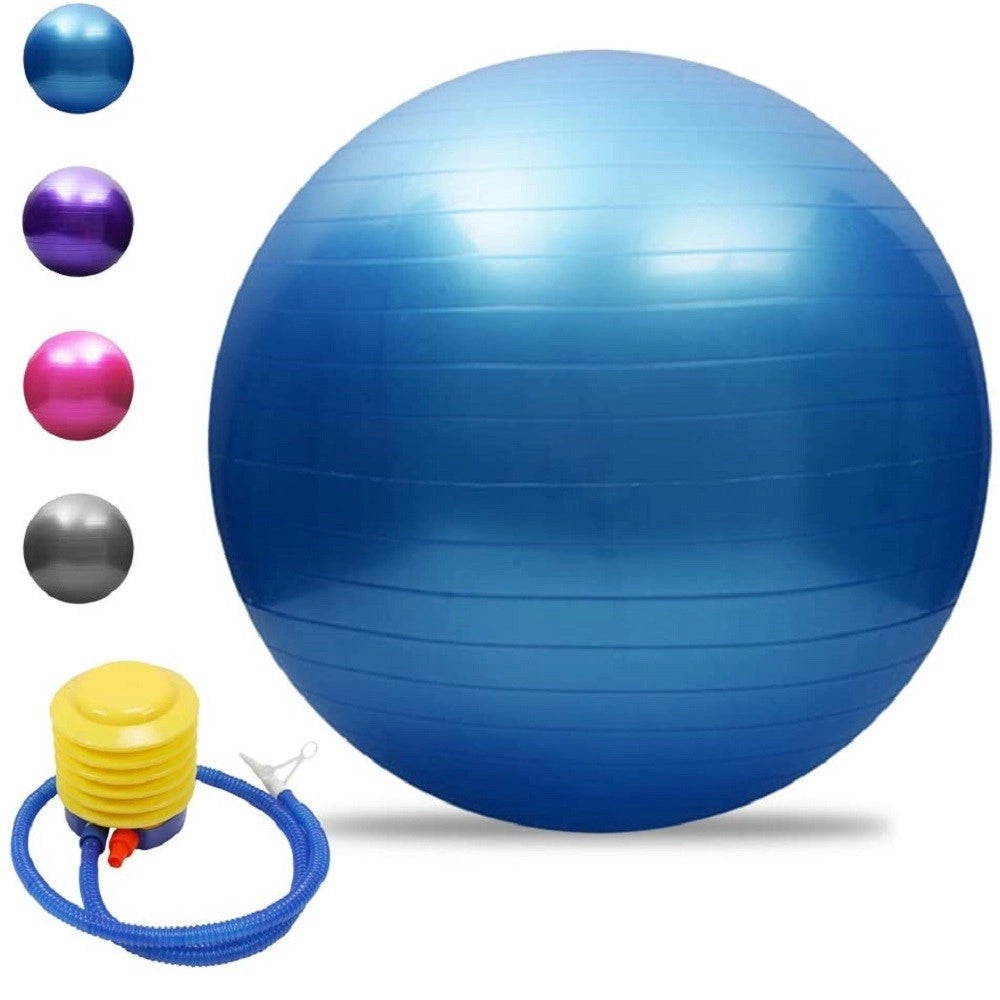 Trade Shop - Palla Da Yoga Ginnastica Con Pompa Per Pilates Esercizi Fitness Allenamento 65cm -