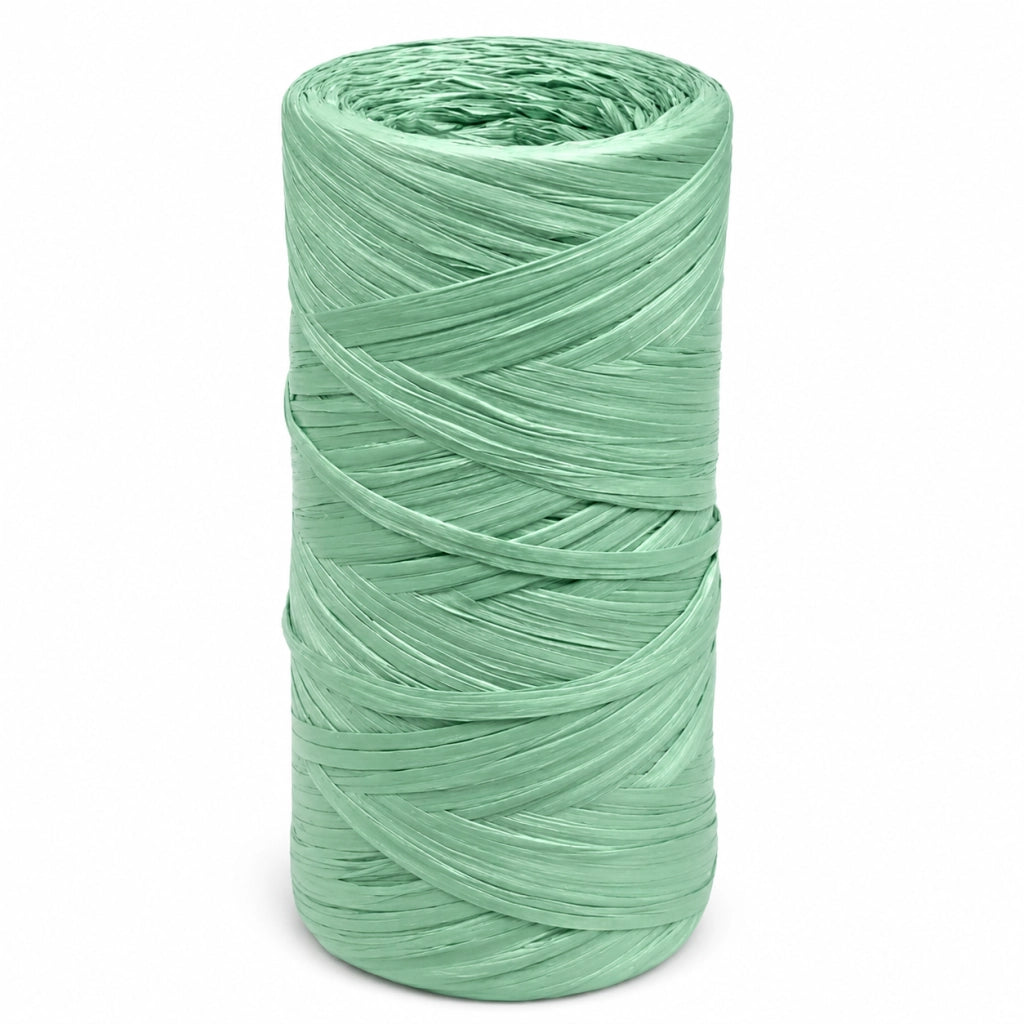 RAFIA SINTETICA A GOMITOLO gr. 500 circa - verde- 25 kg  - LIF