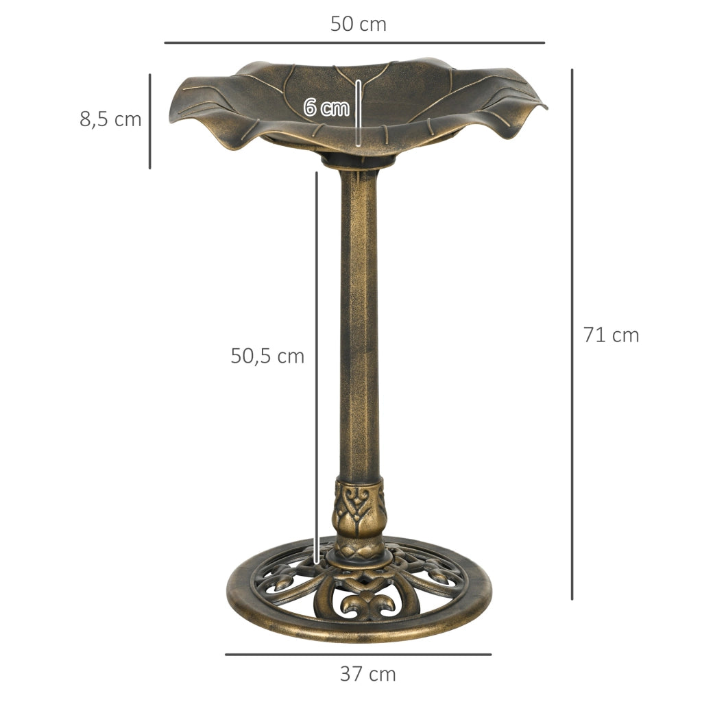 Bagno per uccelli da giardino ¨C zephmum ¨C Bronce 71 cm