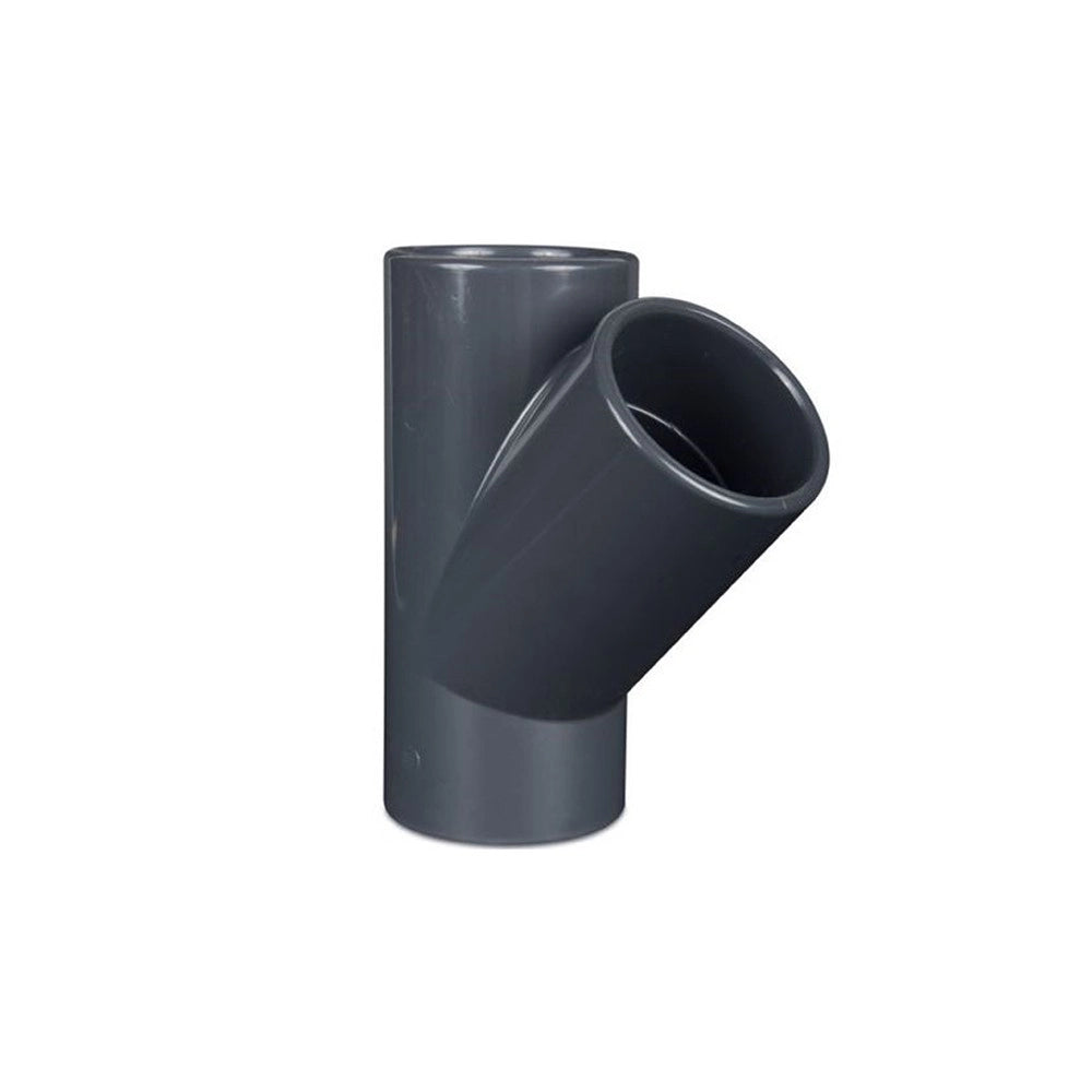 PVC Raccordo Ti 45° ad incollagio Femmina- Ø 25