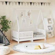 Giroletto per Bambini-Struttura Letto Bambini Bianco 70x140cm in Legno Massello di Pino 443747