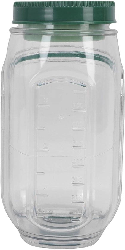 Contenitore per insalata 1000 ml - Materiale plastico - Resistenti al calore - Apertura laterale - Riciclabile - Struttura verticale - Ideale per picnic/lunch - Contenitore per insalate