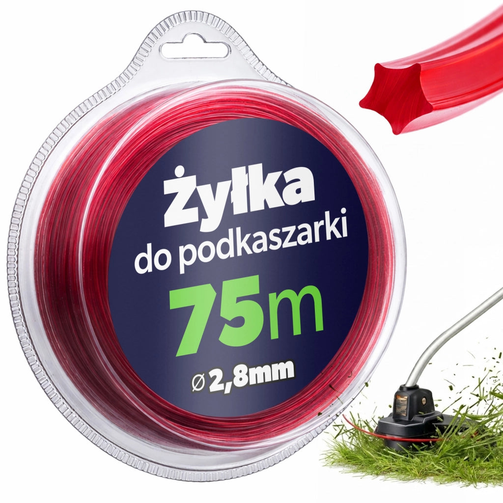 KADAX Żyłka do podkaszarki 75m x 2.8mm star P20387