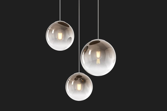 SOSP. BIANCO 4 LUCI RETTANGOLARE VETRI (2 PICCOLI+1 MEDIO+1 GRANDE) TUTTI BRONZO 1194BI-S4 RMIX-BR