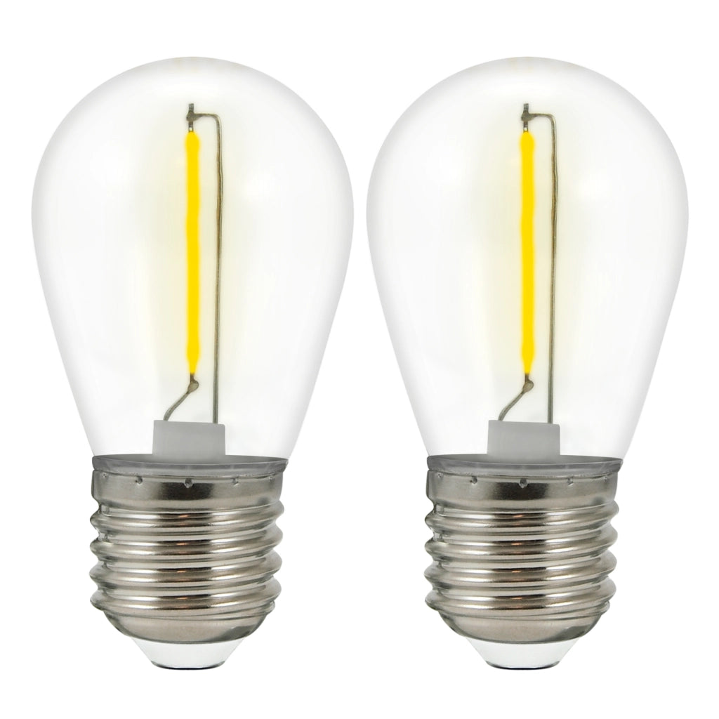 Polux 2x Lampadine LED Neon 36V E27 2200K Gialle