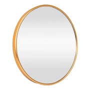 Specchio da parete rotondo 60 cm alluminio oro 03_0007946