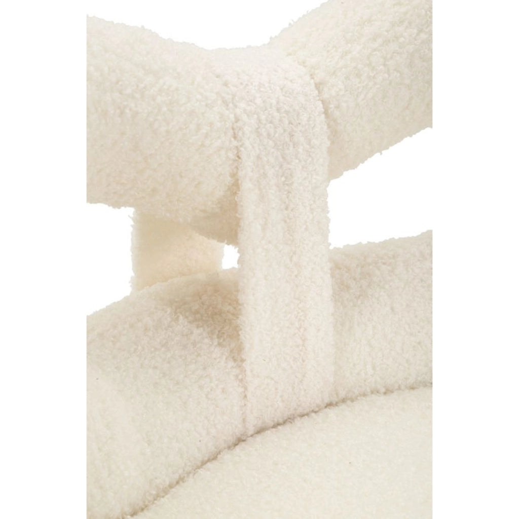 Sedia Fiocco, Bianco, MDF, 40x40x67 cm