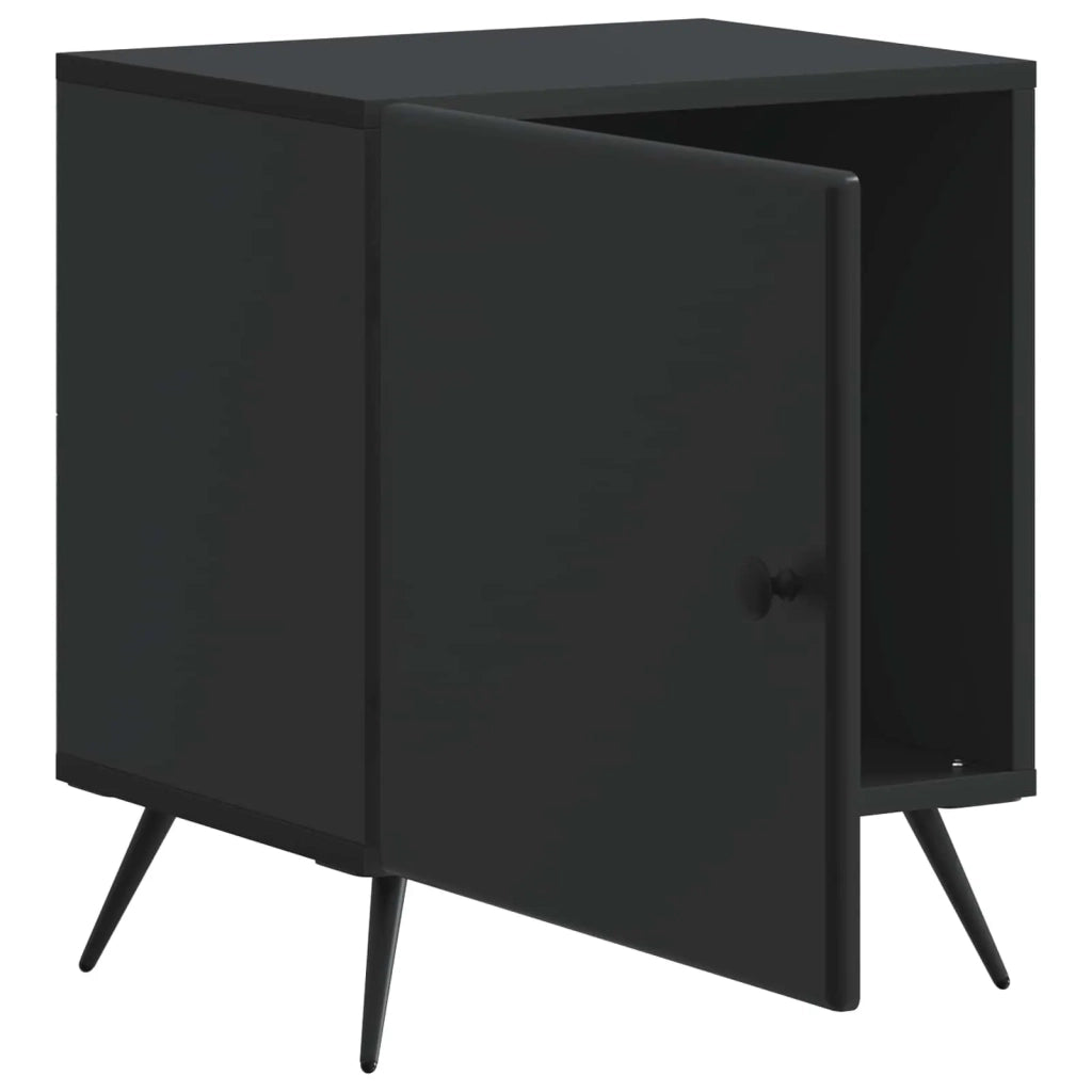 Set di 2 Comodini | Armadio da Notte | Mobiletto da notte Nero 43 x 34,5 x 50 cm