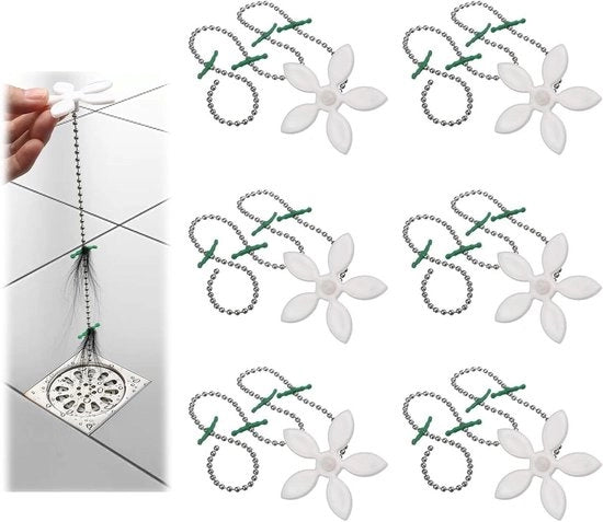 12 Pacchi di Spazzole per Capelli a Forma di Fiore per Bagno, Vasca e Cucina