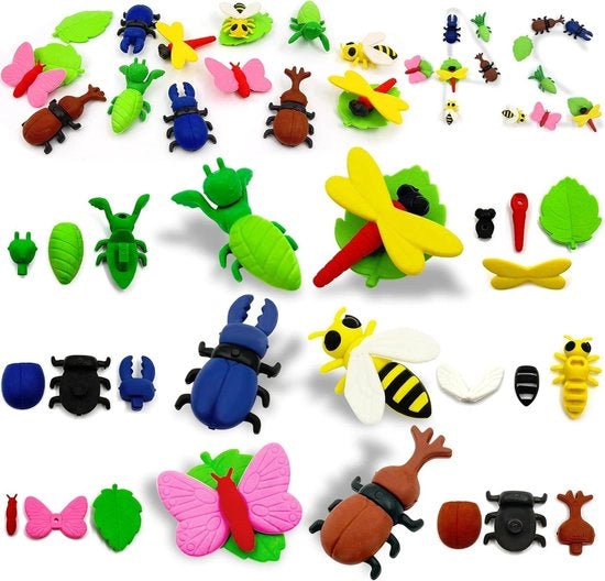 Gom per bambini e scuola, 24 pezzi, 2B, gom morbida per spruzzare, dipingere, arte, casa e ufficio