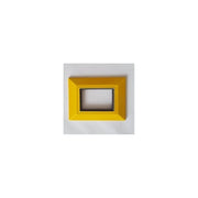 Trade Shop - Placca Placchetta Placchette Compatibili Per Serie Axolute Bticino Colorate Sq - Giallo -4 Fori     -