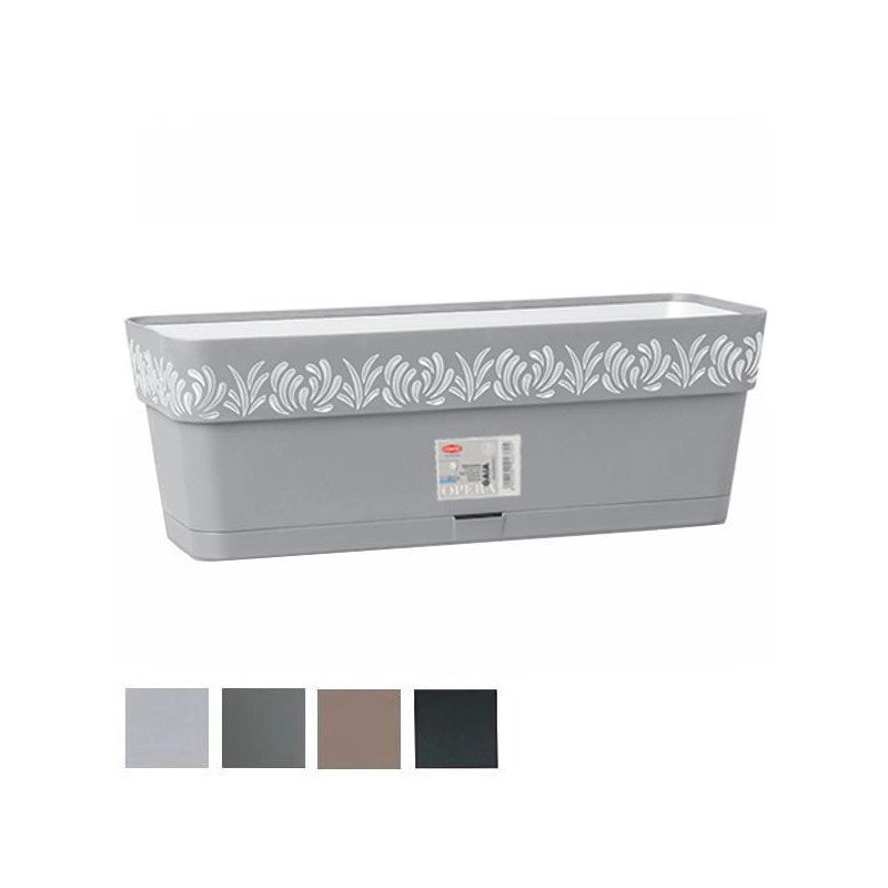 Vaso Gaia Rett. Ris.Acqua Grigio 30 Stefanpl