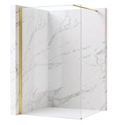 Parete Doccia Rea Flexi Transparent / Gold 90