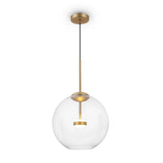Maytoni Lampadario moderno Cometa 1 luce LED integrato oro metallo vetro