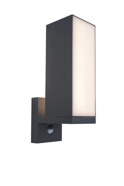 Applique esterna Cuba LED 13W sensore antracite Lutec