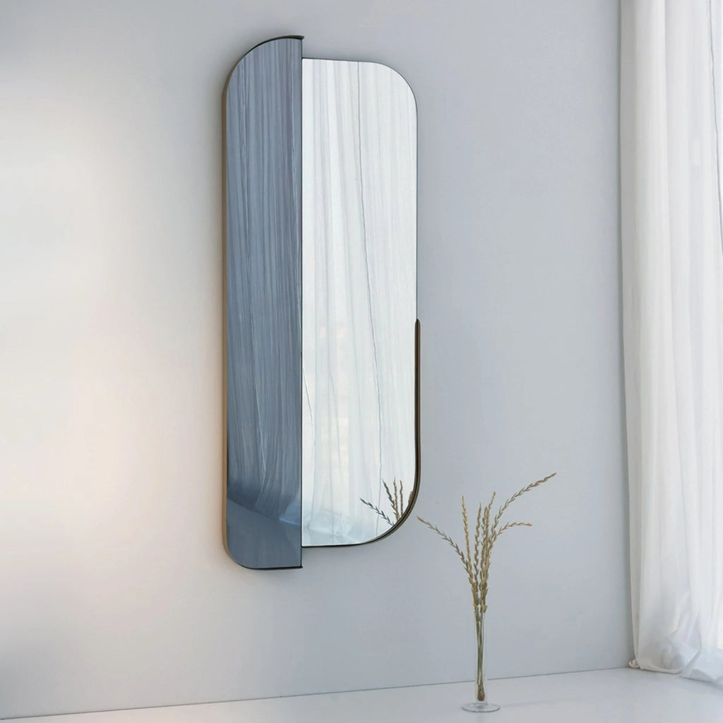 Gavirate, Specchio Forma Rettangolare, 60x130h cm oro